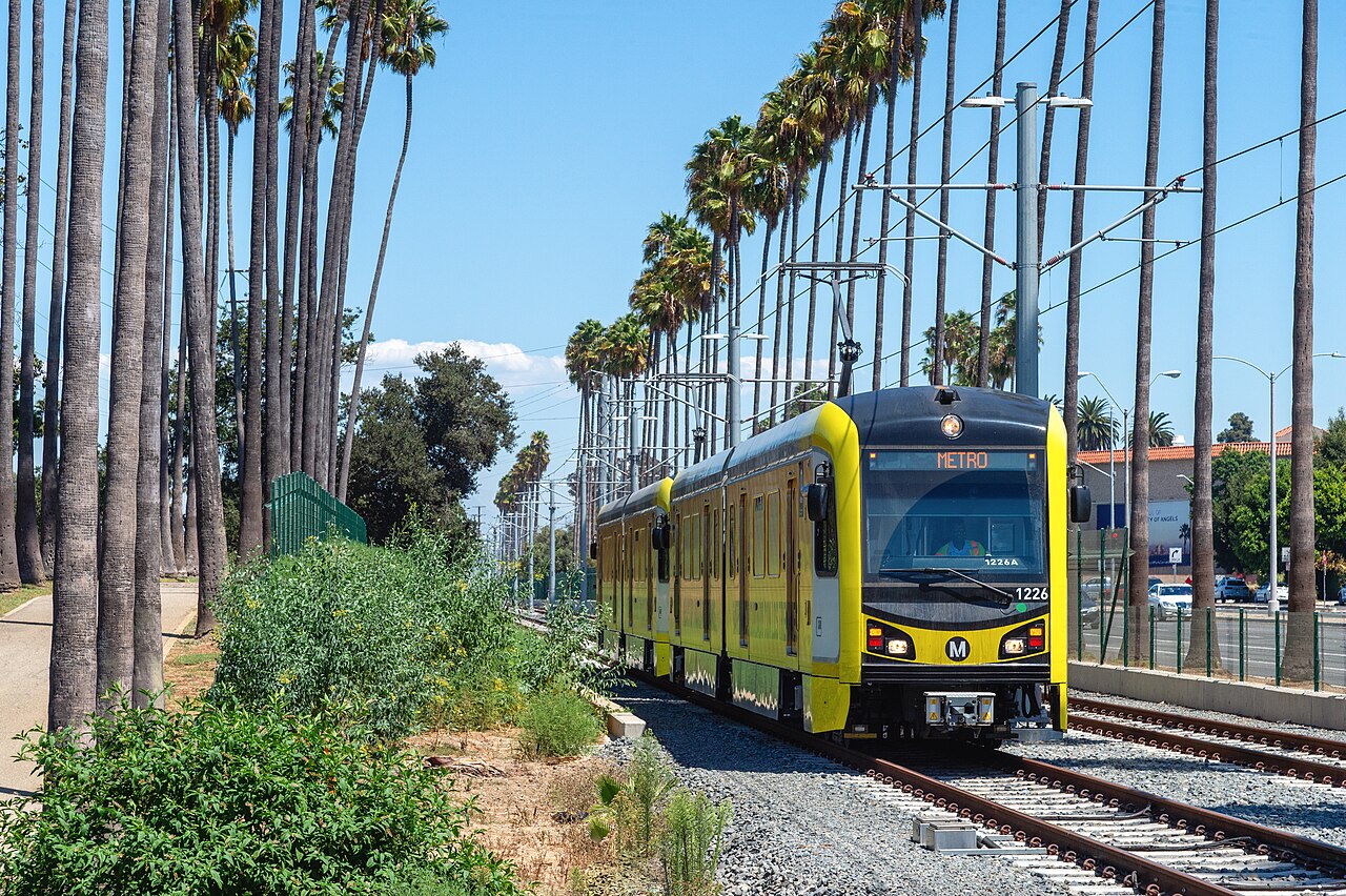 Metro K Line station near Crenshaw Boulevard