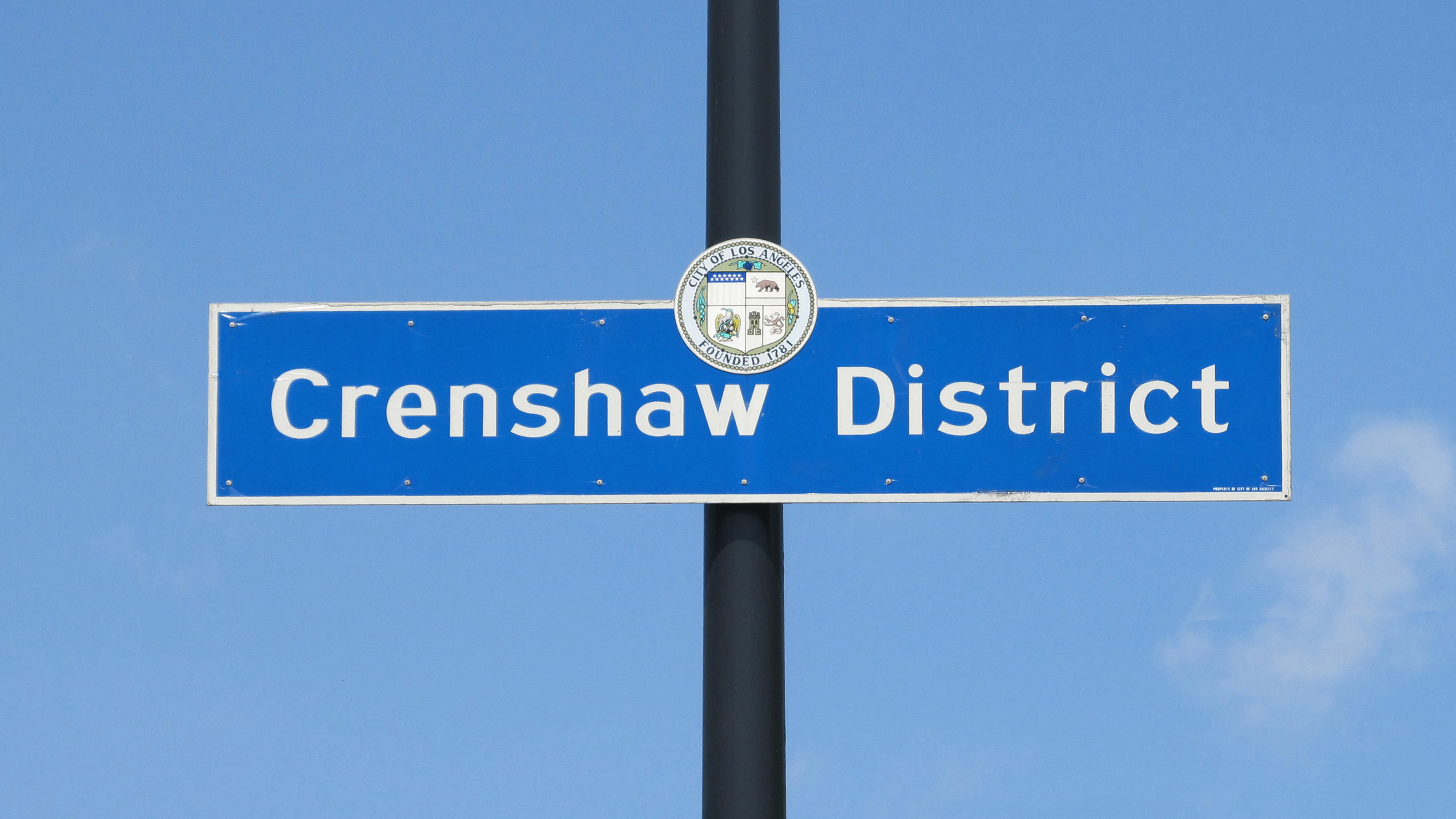Crenshaw District sign