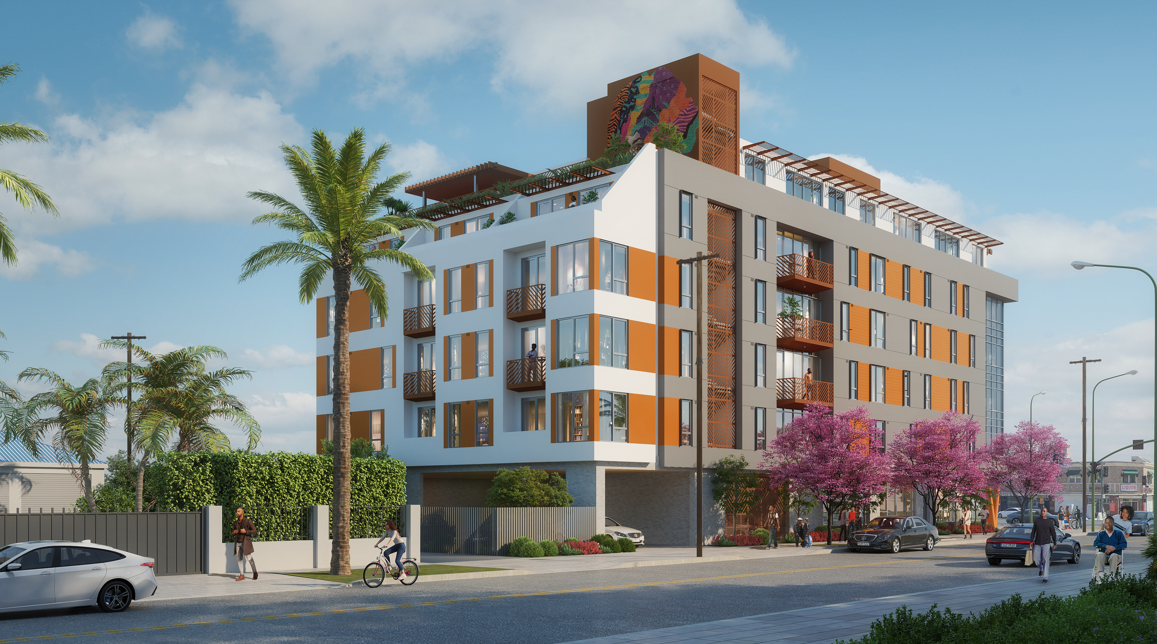 The Clark on 54th exterior view